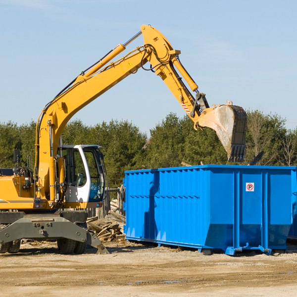 how many times can i have a residential dumpster rental emptied in Frontier Michigan